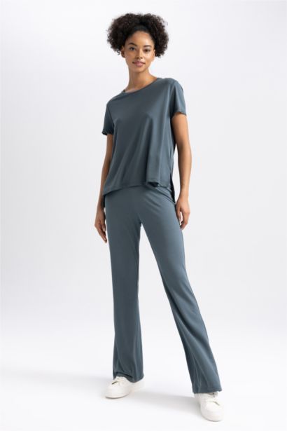 DeFactoFit Standard Fit Long Leg Modal Trousers