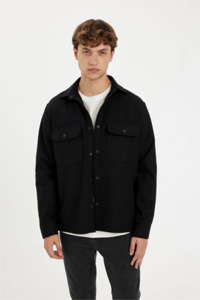 релакс пішімі Ұзын жеңді көйлек