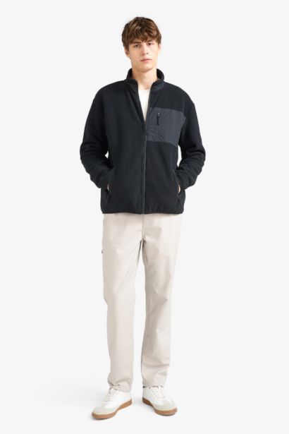 Regular Fit Fleece Zip Up Sweatshirt