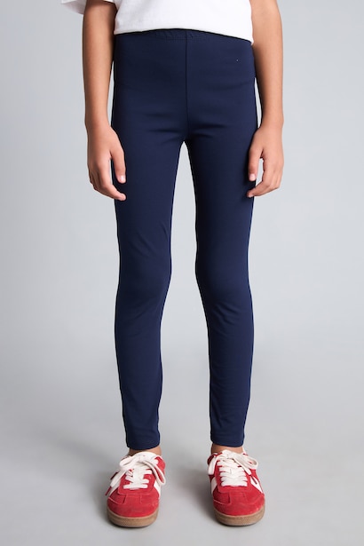 Girl 100% Cotton Long Basic Leggings