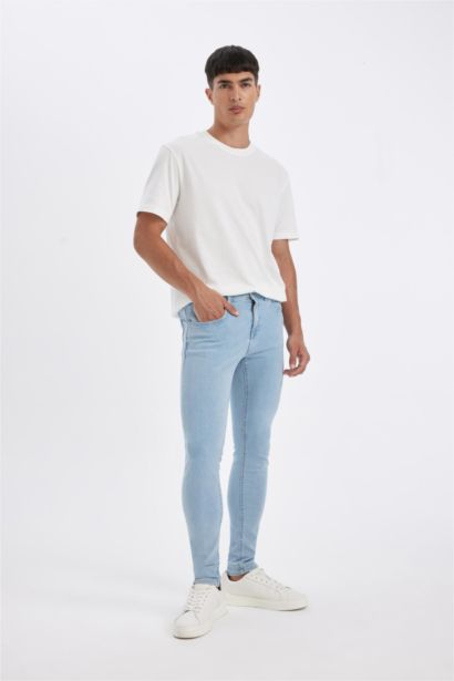 Super Skinny Fit En Dar Kalıp Normal Bel Ekstra Dar Paça Jean Pantolon