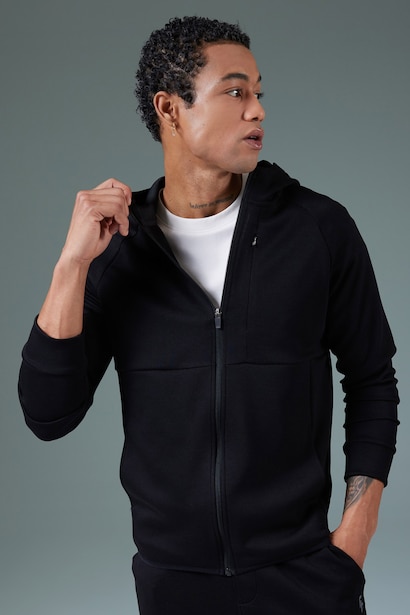 Slim Fit Scuba Fabric Cardigan