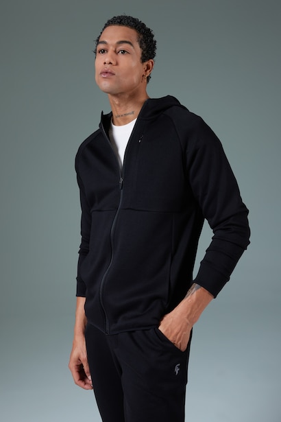 Slim Fit Scuba Fabric Cardigan
