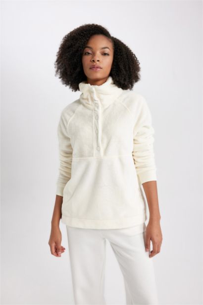 Спортивный свитшот с воротником-стойкой, DeFactoFit