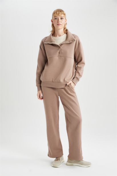 DeFactoFit Wide Leg Double Pocket Standard Sweatpants