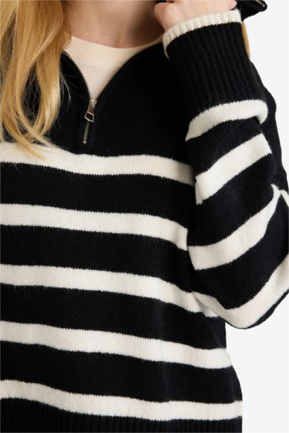 بلوفر اوفر سايز بياقة بولو