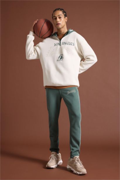 NBA Los Angeles Lakers Kalın Jogger Eşofman Altı Standart Fit Cepli Beli Bağcıklı