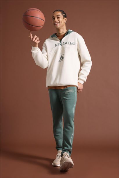 NBA Los Angeles Lakers Kalın Jogger Eşofman Altı Standart Fit Cepli Beli Bağcıklı