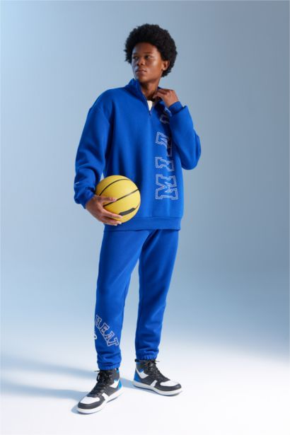 DeFactoFit Standard Fit NBA Miami Heat Licensed Jogger Sweatpants