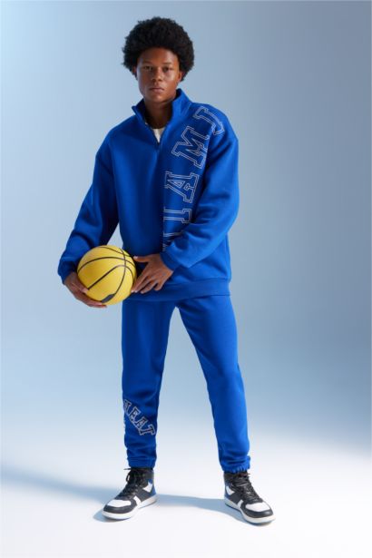 DeFactoFit Standard Fit NBA Miami Heat Licensed Jogger Sweatpants