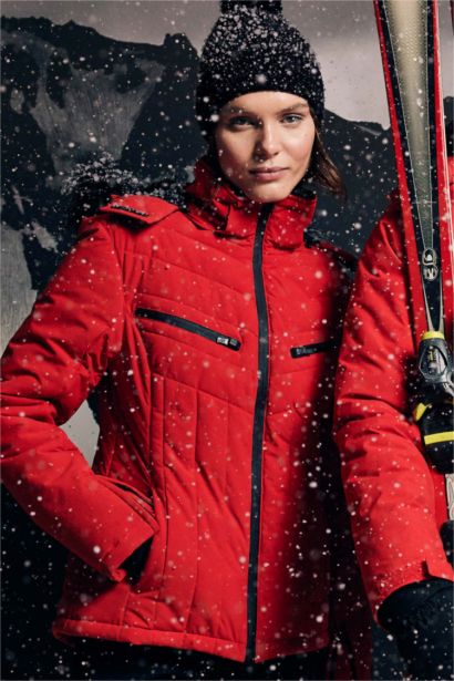 Kayak Montu Su İtici Rüzgar Geçirmez Slim Fit Dar Kesim Kapüşonlu Fermuarlı Cepli Ultra Korumalı