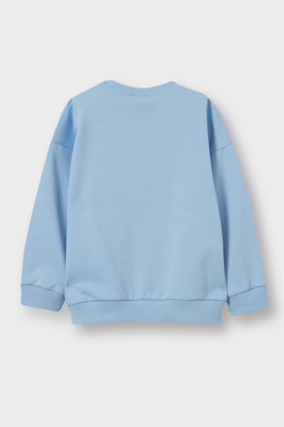 Sweatshirt basique à col rond pour bébé garçon