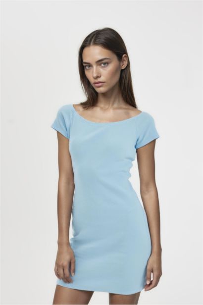 Bodycon Strapless Ribbed Camisole Mini Dress