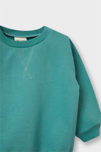 سويت شيرت بيبي ولادي قصة عادية ببطانة ناعمة