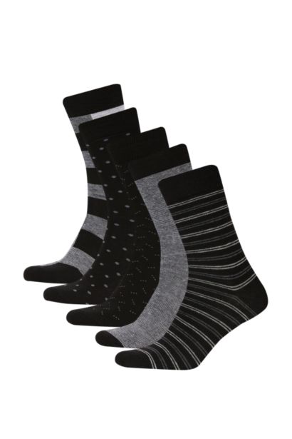Ensemble De Chaussettes Longues Coton pour Homme - 5 Pièces