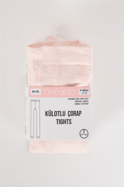 Baby Girl 2 Pack Cotton Pantyhose