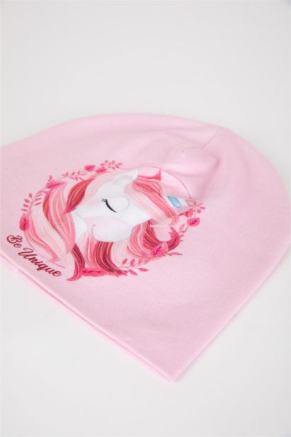 طاقية بيريه صغيرة بيبي بناتي مطبوع عليها يونيكورن