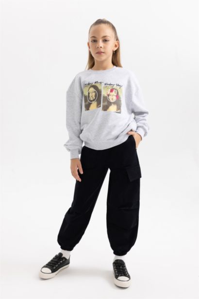 Girl SmileyWorld Relax Fit Crew Neck Sweatshirt