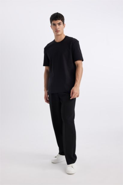 تي شيرت نص ردن قصة عادية بياخة مستديرة