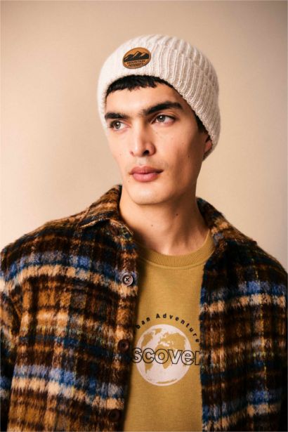 Polo Yaka Düğmeli Kareli Uzun Kollu Gömlek Ceket