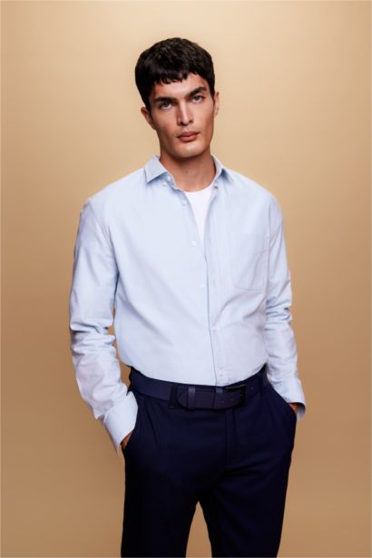 Regular Fit Oxford Long Sleeve Shirt