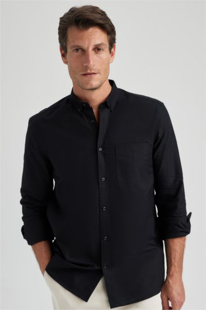 Regular Fit Oxford Long Sleeve Shirt