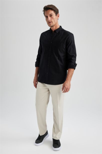 Regular Fit Oxford Long Sleeve Shirt
