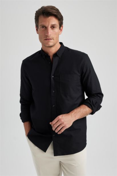 Regular Fit Oxford Long Sleeve Shirt