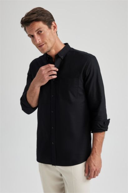 Regular Fit Oxford Long Sleeve Shirt