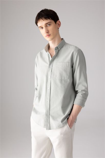 Regular Fit Oxford Long Sleeve Shirt