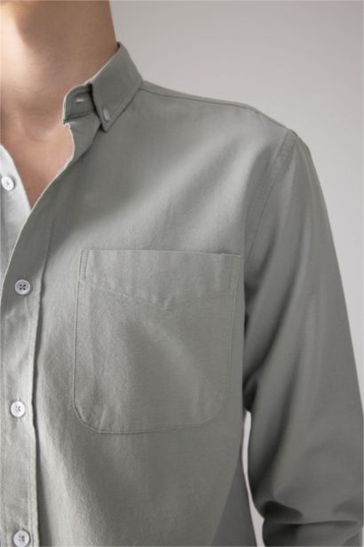 Regular Fit Oxford Long Sleeve Shirt