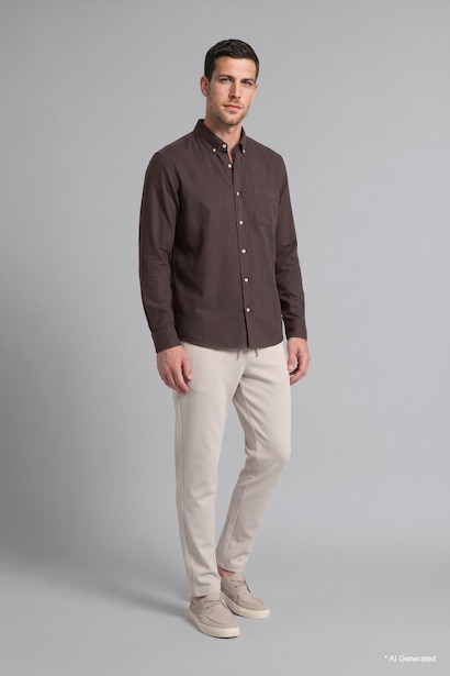 Regular Fit Oxford Long Sleeve Shirt