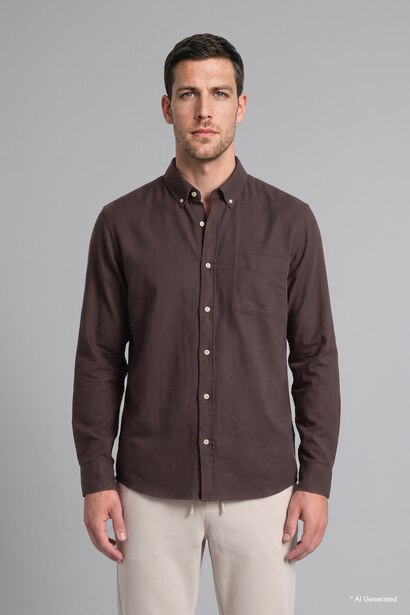 Regular Fit Oxford Long Sleeve Shirt