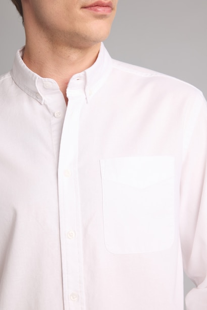 Regular Fit Basic 100% Cotton Long Sleeve Shirt