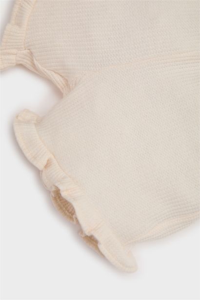 Short en tissu gaufré à taille élastique pour bébé fille