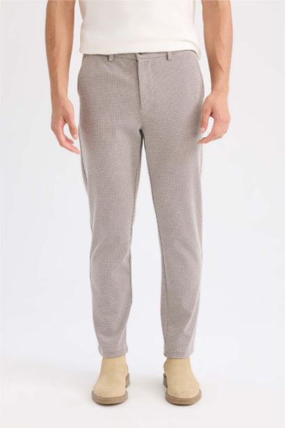 Tailored Regular Fit Pocketed Gabardine Trousers