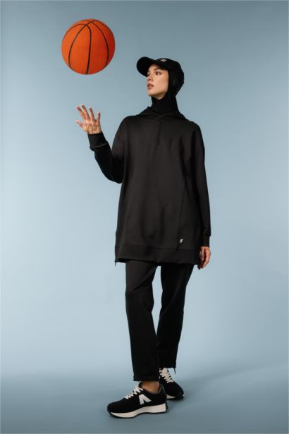 DeFactoFit Standard Fit Pocketed Short Leg Scuba Fabric Sweatpants