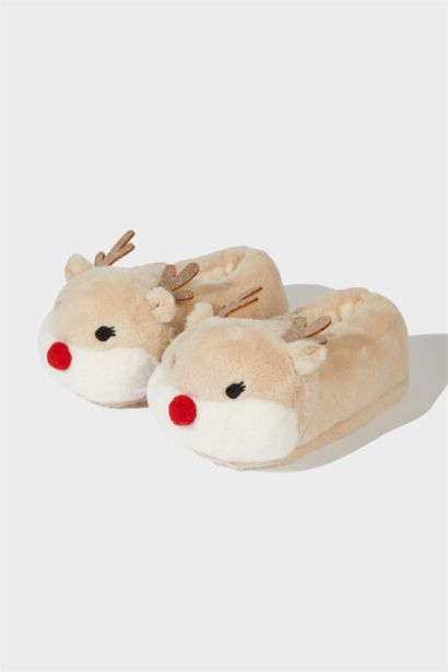 Girl Flat Sole Christmas Home Slippers
