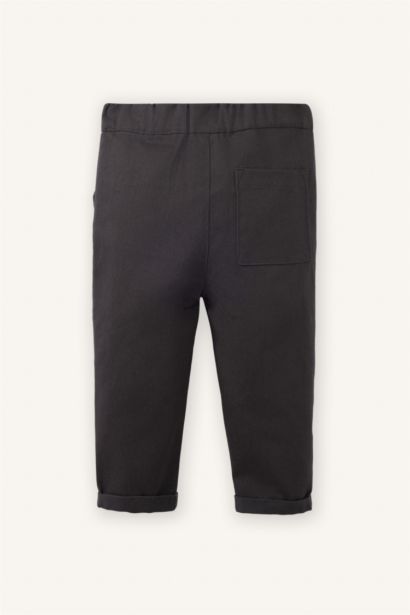 Габардиновые брюки на резинке с прямыми штанинами для малышей мальчики