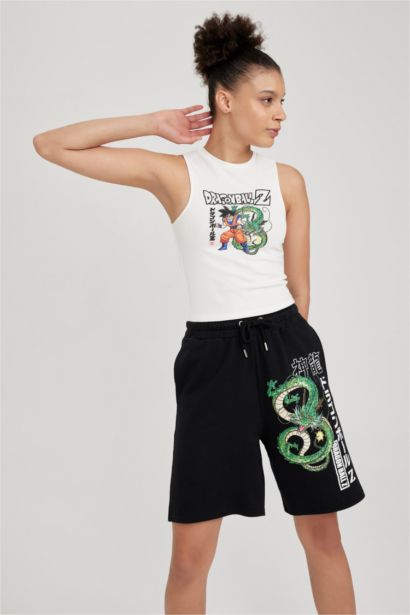 تيشيرت كت سليم فيت بطبعة دراغون بول