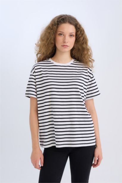 T-shirt oversize à col rond