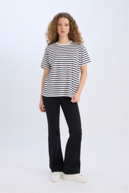 T-shirt oversize à col rond