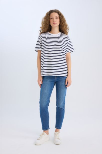 T-shirt oversize à col rond