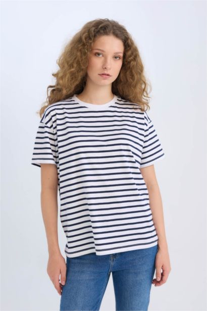 T-shirt oversize à col rond