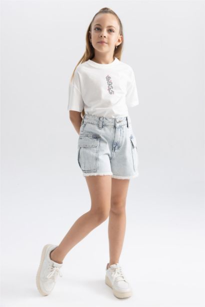 Girl Cargo Fit Shorts
