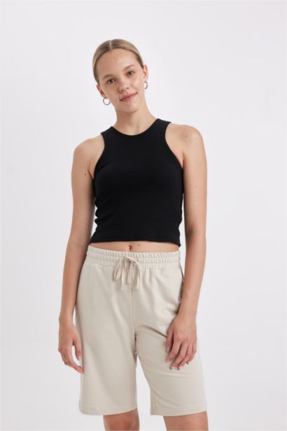 Regular Fit Ribbed Tank Top