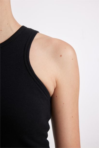 Regular Fit Ribbed Tank Top