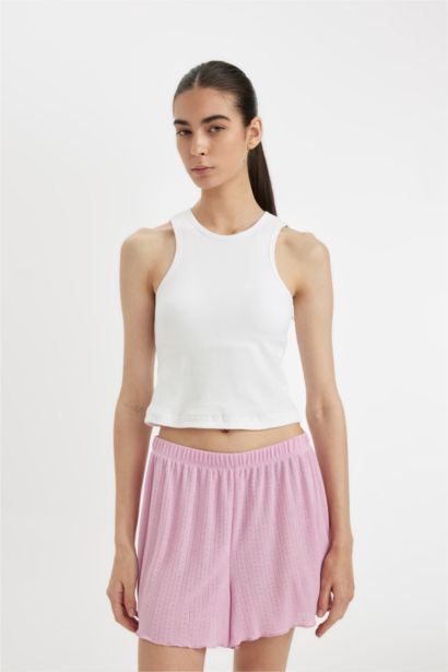 Regular Fit Ribbed Undershirt