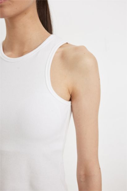 Regular Fit Ribbed Undershirt