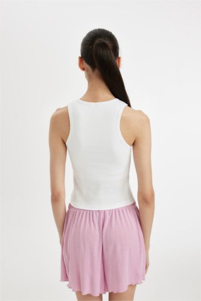 Regular Fit Ribbed Undershirt